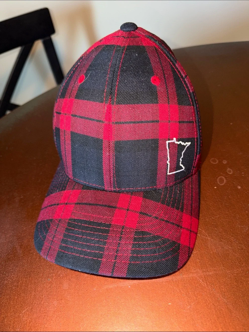 Red and Black Plaid Women's Baseball Cap